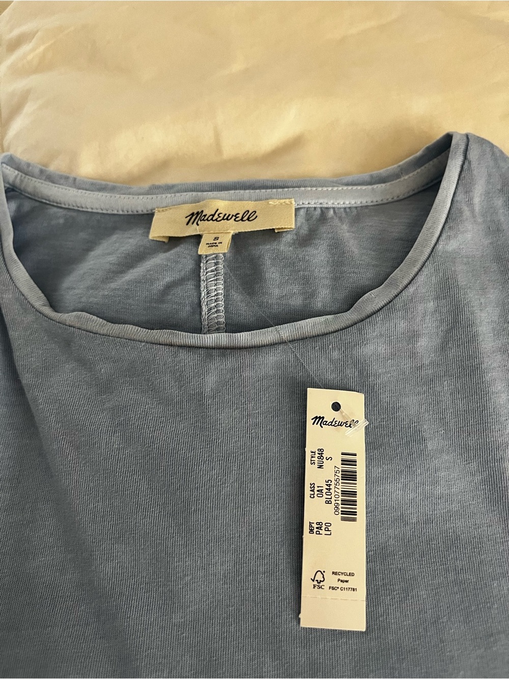 Madewell Soft Dusty Blue Tee